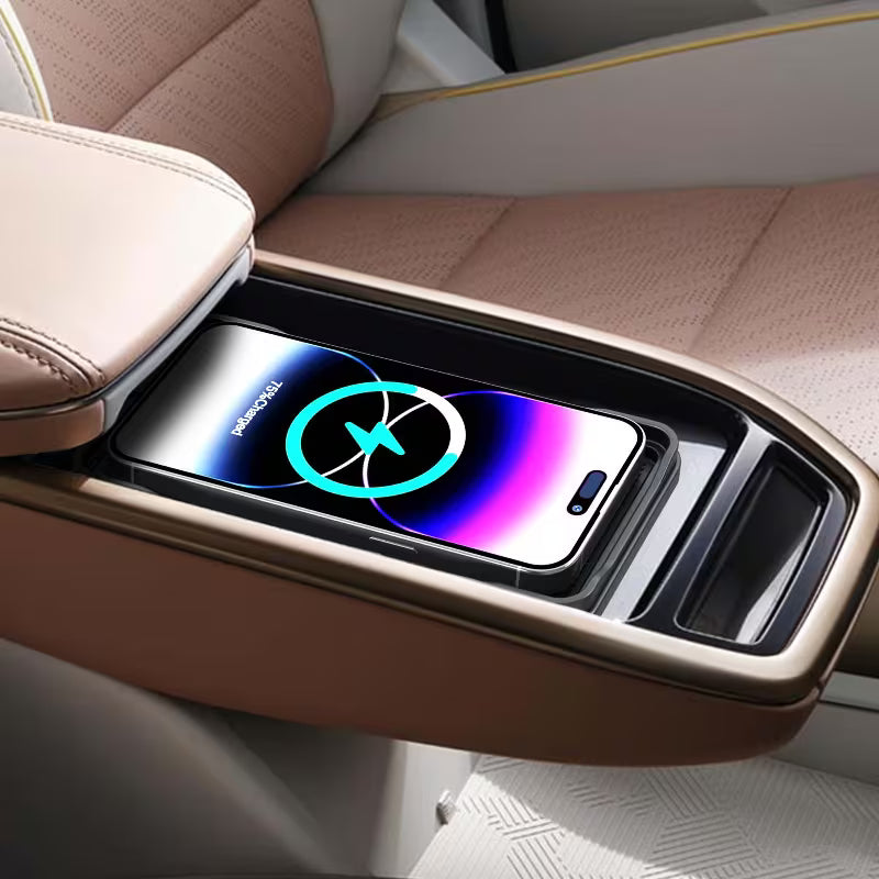Anti-Slip Silicone Fast Wireless Car Charging Pad Universal for iPhone and Android Phones